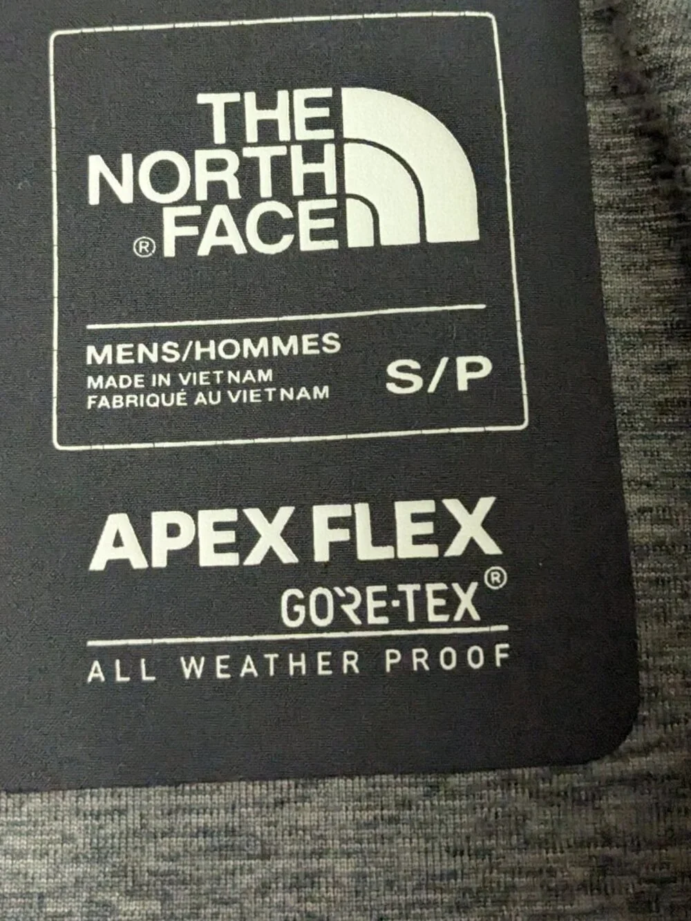 Apex Flex Gore-Tex The North Face Waterproof Jacket Size S Black Gore-Tex